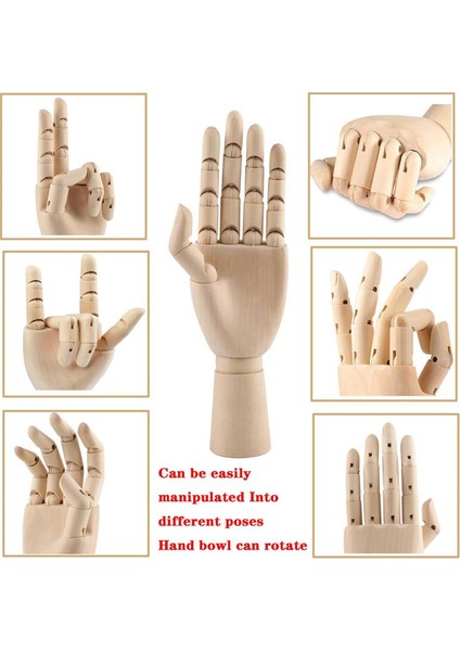 2 Adet 12 Inç Sol ve Sağ El Modeli El Takı Sergileme Dekor Için (Yurt Dışından) modelleri