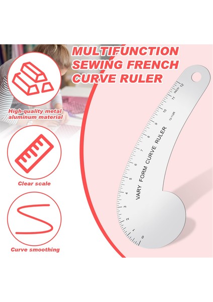 Vary Form Eğrisi Cetveli Katı Metal Fransız Eğrisi Kalça Eğrisi Cetveli (Yurt Dışından) modelleri