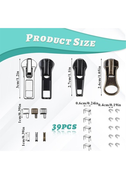 Fermuar Tamir Takımı 5 Fermuar Değiştirme Kaydırıcı Takımı (Yurt Dışından) fiyatları