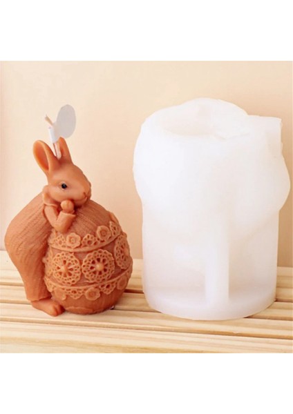 A-Dıy Sevimli Tavşan Mum Yapımı Aracı Paskalya Yumurtası Sabun Silikon Kalıp (Yurt Dışından) fiyatları