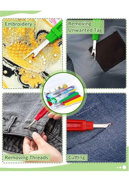 Dikiş Için Dikiş Sökücüler - 2 Büyük ve 2 Küçük Dikiş Sökme Aracı (Yurt Dışından)