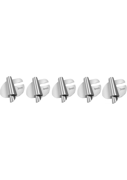 Dikiş Rulo Kenar Ayağı Evrensel 5 Adetpaket 3mm-7mm Kavisli Kaydırma (Yurt Dışından)