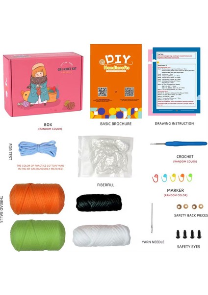 Kendin Yap Deniz Yaşamı Örgü Seti Örgü Ipliği Iğneleri Peluş Bebek (Yurt Dışından) fiyatları