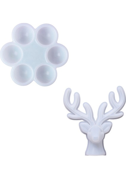 Geyik El Sanatları Reçine Kalıp Seti Kutusu 6 Kase (Yurt Dışından)