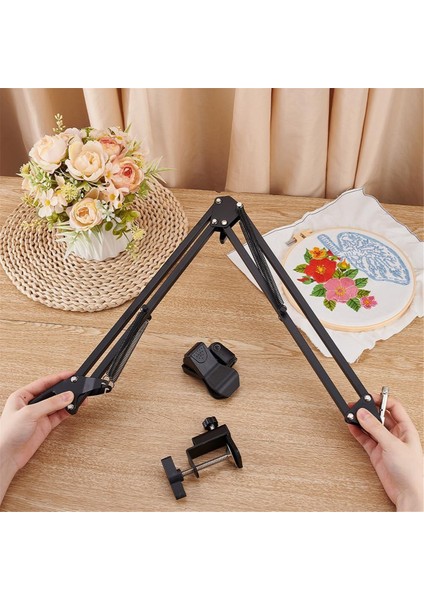 Siyah Nakış Masa Standı Takımı 8-12MM Delik El Nakış Standı (Yurt Dışından) fiyatları