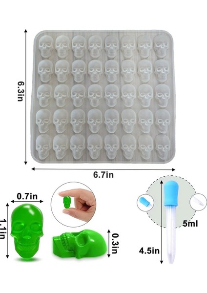 Kafatası Silikon Kalıp Cadılar Bayramı Dekorasyonu Yeniden Kullanılabilir Üretim Kalıbı (Yurt Dışından) modelleri