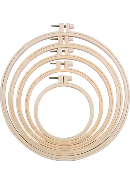 El Sanatları Süslemeleri Dikişi Için 5 Adet 3 Inç Ila 8 Inç Nakış Kasnağı Seti (Yurt Dışından)