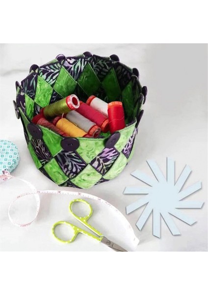 Dikiş Için Sepet Şablonları Dokuma Saklama Sepeti Şablonu 30CM (Yurt Dışından)