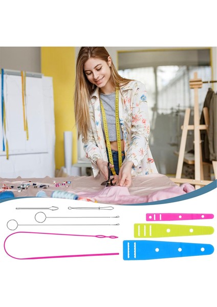8 Parça Esnek Bağcık Iplik Geçirme Alet Seti Dikiş Döngüsü Döndürücü (Yurt Dışından) fiyatları