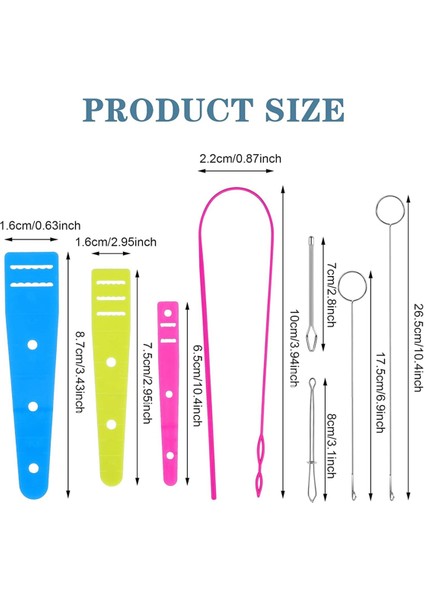 8 Parça Esnek Bağcık Iplik Geçirme Alet Seti Dikiş Döngüsü Döndürücü (Yurt Dışından) fırsatları