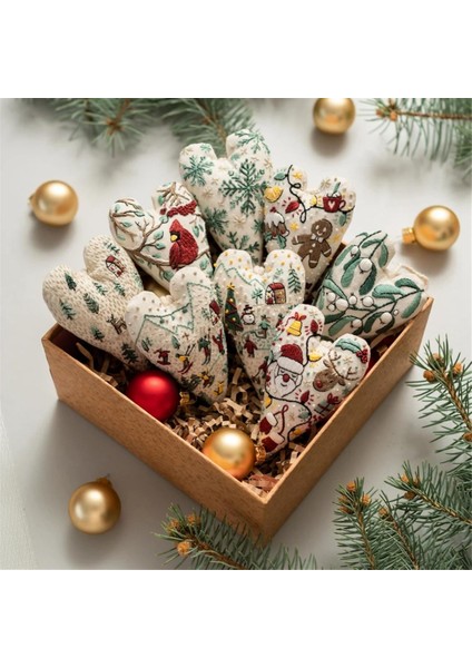Kendin Yap Kalp Nakışınoel Dekorasyonu Nakış Seti (Yurt Dışından)