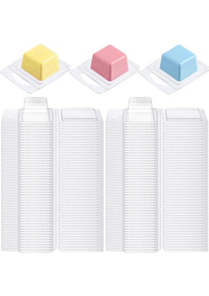 Mum Eritme Kalıpları Şeffaf 1 Oz Kare Mum Kalıpları (Yurt Dışından)