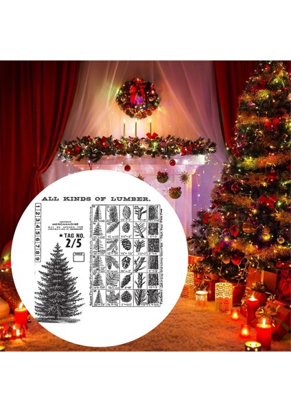 Winter Woodland Cling Damga Seti - File Saklama Çantası (Yurt Dışından) modelleri
