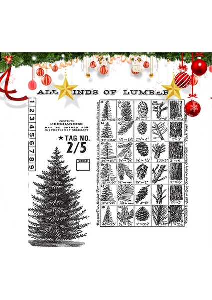 Winter Woodland Cling Damga Seti - File Saklama Çantası (Yurt Dışından) fırsatları