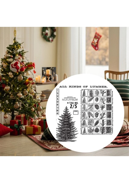 Winter Woodland Cling Damga Seti - File Saklama Çantası (Yurt Dışından) indirimleri