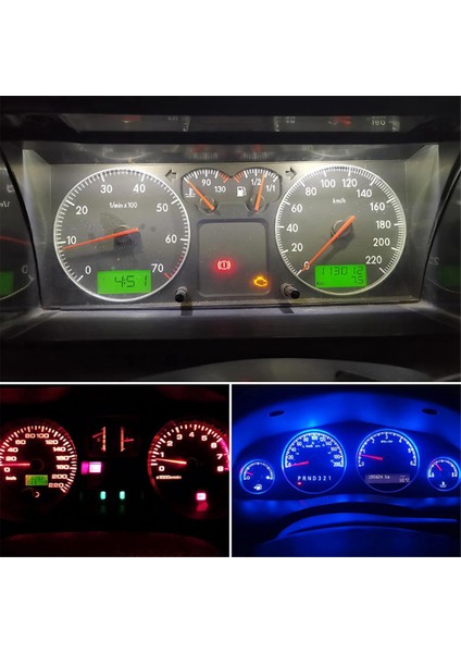 20 Adet T5 LED Işık Araba Gösterge Paneli Göstergesi 3030-3SMD-YEŞIL (Yurt Dışından)