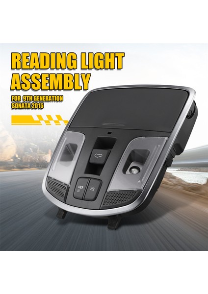 Araba Tavan Işığı Okuma Işık Montajı Hyundai Için Ön Havai Işık 9. Nesil Sonata 2015 92810-C3100 Siyah (Yurt Dışından)