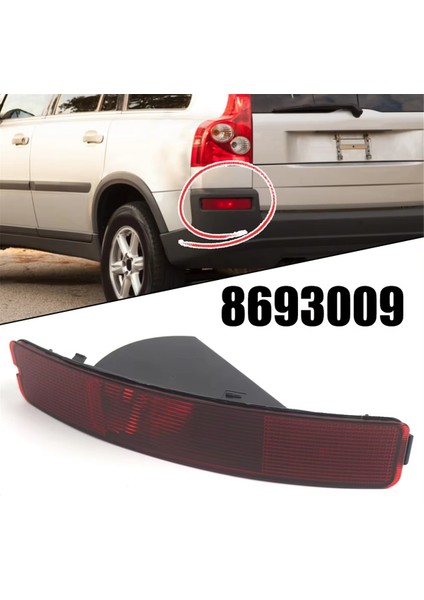 XC90 2003-2006 Sol Için Ampulsüz Arka Tampon Lambası Reflektörü (Yurt Dışından)