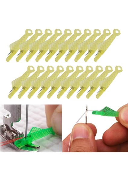 Balık Ağzı Dikiş Makinesi Iğne Iplik Geçirici Sarı 100 Adet (Yurt Dışından) fiyatları