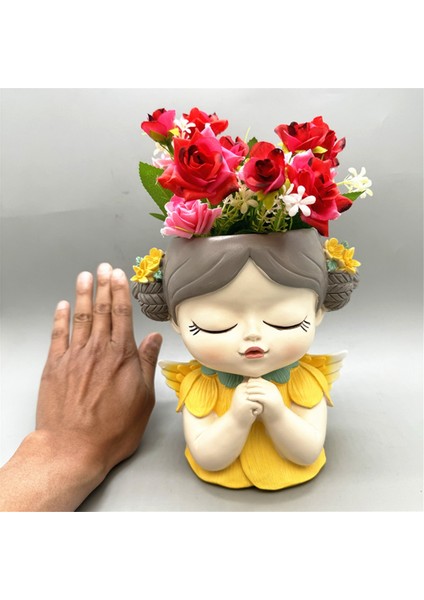 Silikon Kalıp Çiçek Peri Dua Çiçek Saksısı Reçine Pembe (Yurt Dışından) fiyatları