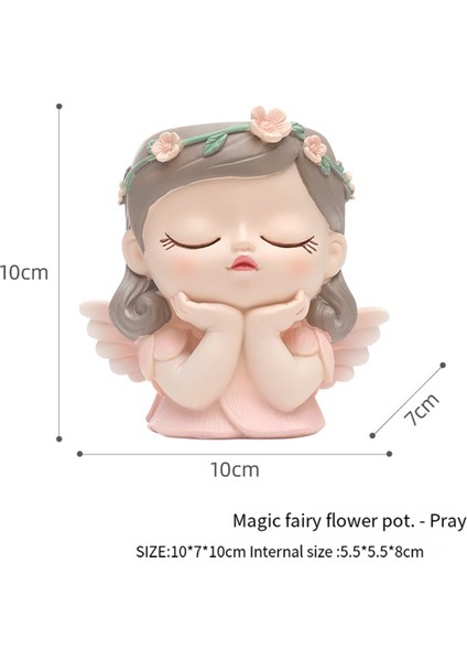 Silikon Kalıp Çiçek Peri Dua Çiçek Saksısı Reçine Pembe (Yurt Dışından) indirimleri