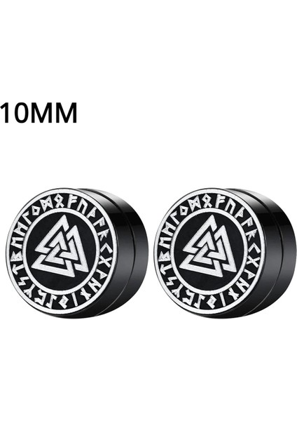 Erkekler ve Kadınlar Için Güçlü Manyetik Klipsli Küpeler Punk Yuvarlak Zirkon Mıknatıs Küpeler Piercing Takı Olmadan (Yurt Dışından)