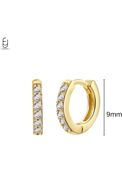 925 Ayar Gümüş Saplama Küpeler, Şık Halka Küpeler, Beyaz Kolye Altın Küpeler, Düğün Bayan Takıları Üst Düzey Hediyeler (Yurt Dışından)