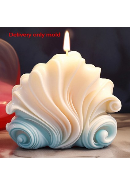 3D Kabuk Şekilli Mum Silikon Kalıp Kabuk Kek Çikolata Kalıbı B (Yurt Dışından) fiyatları