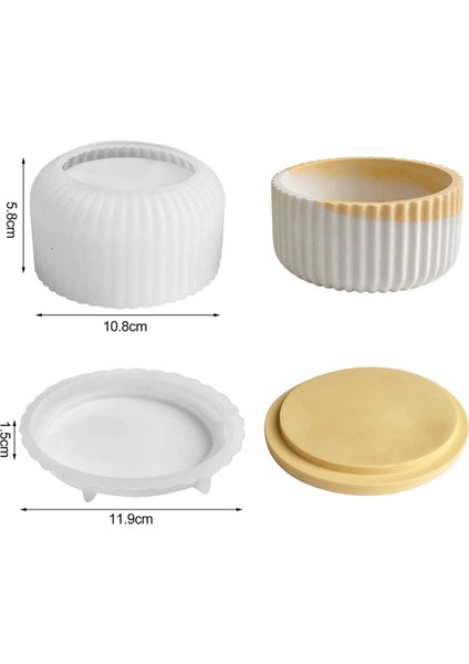 Kapaklı Silikon Kalıp Silindir Mumluk-B (Yurt Dışından) fırsatları