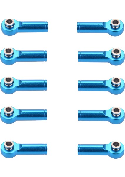 10 Adet M4 Atıcı Ucu Çelik Bilyalı, Metal Rot Atıcı Eklemi, 1/10 Rc SCX10 Tamiya Kamyon Parça Parçaları Için Kullanılan-Mavi (Yurt Dışından)