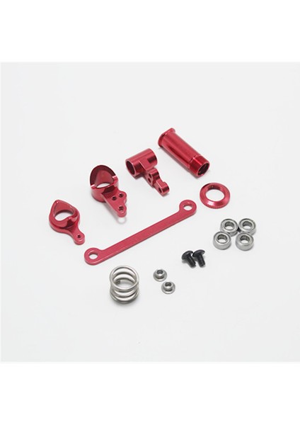 Wltoys Için Yükseltme Parçaları 1: 14 144001 Rc Araba Metal Direksiyon Salıncak Kolu Tabanı C Arka Hub Koltuk Servo Çekme Çubuğu, Kırmızı (Yurt Dışından) indirimleri