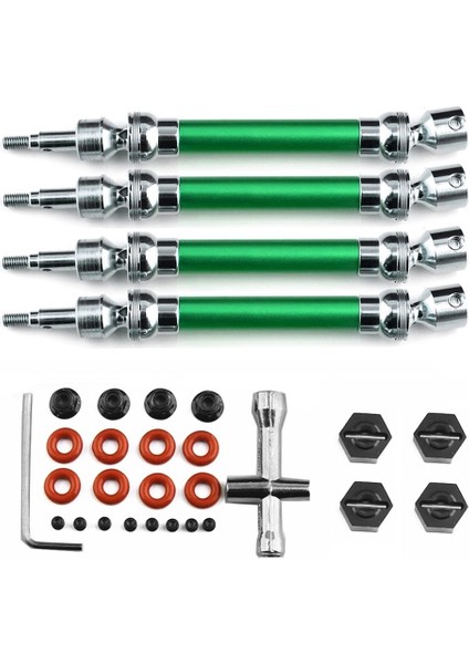 Metal Ön ve Arkadan Çekişli Motosiklet Mili Cvd Arrma 1/10 Yeni Big Rock V3 3 S Blx 4x4 Rc Araba Yükseltme Parçaları Aksesuarları, Yeşil (Yurt Dışından)