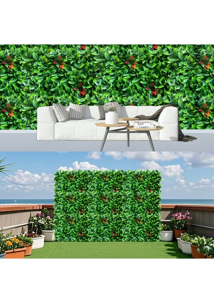 Dekoratif Yapay Çiçek – 60*40 cm Yeşil-Kırmızı modelleri
