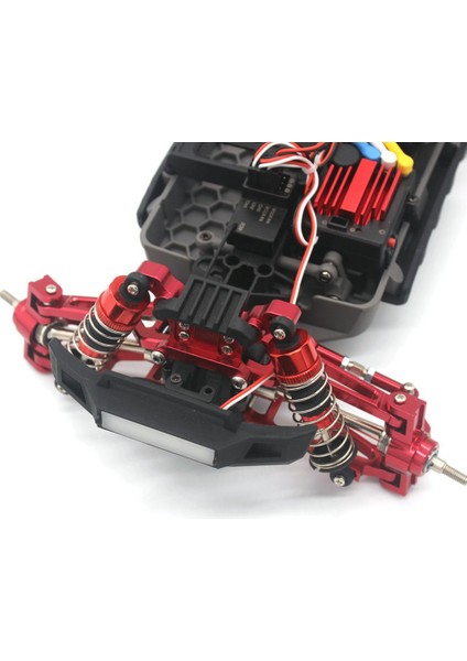Metal Ön ve Arka Şok Kulesi Hbx 16889 16889A 16890 16890A SG1601 SG1602 1/16 Rc Araba Yükseltmeler Parça Kiti, Kırmızı (Yurt Dışından) modelleri
