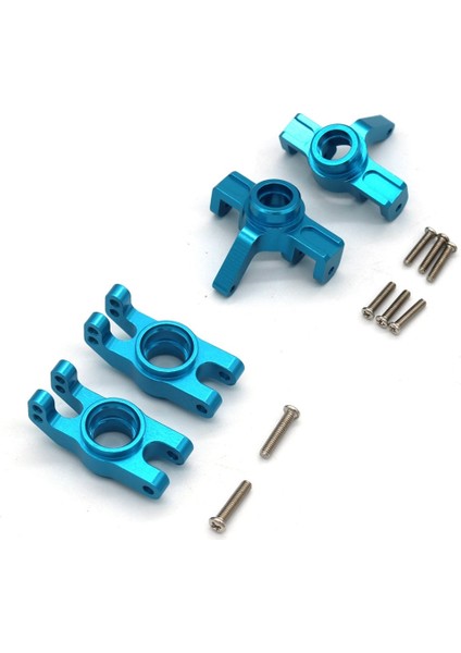Adet Metal Ön Direksiyon ve Blok Arka Hub Taşıyıcı Mjx H16 16207 16208 16209 16210 1/16 Rc Araba Yükseltme Parçaları, Mavi (Yurt Dışından)