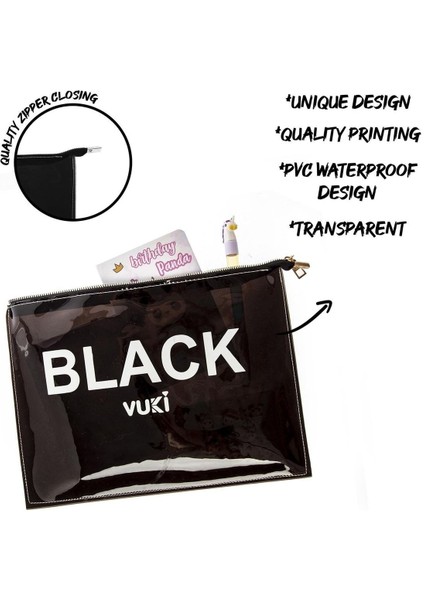 Renkli Fermuarlı Şeffaf Dosya (A4) modelleri