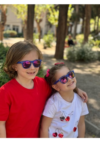 Wayfarer Mavi/mor Ayna Polo Exchange Çocuk Gözlüğü