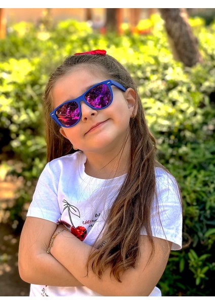 Wayfarer Mavi/mor Ayna Polo Exchange Çocuk Gözlüğü fırsatları