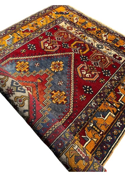 El Dokuma Sıfır Eski Yahyalı 125 x 230 Kök Boya Yün Halı fırsatları