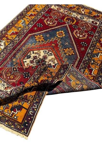 El Dokuma Sıfır Eski Yahyalı 125 x 230 Kök Boya Yün Halı indirimleri