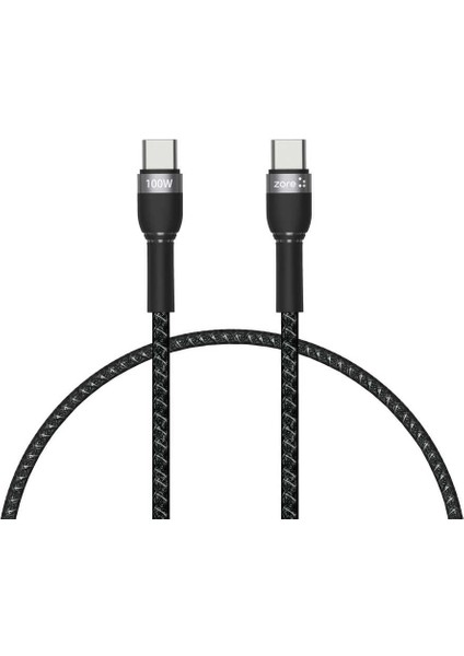 Type-C To Type-C Pd Dayanıklı File Örgü Hızlı Şarj Kablo 30CM