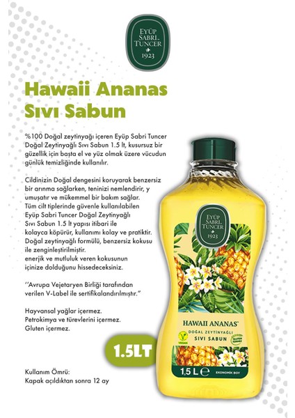 Amber ve Hawaii Ananas 1.5l Sıvı Sabun ve Rosıe modelleri