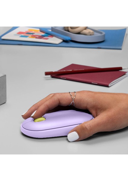 Tüm Ipad Modelleriyle Uyumlu B110 520-092716 Sessiz Optik Kablosuz Mouse Pilli