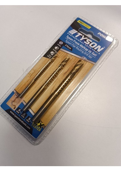 Freze Matkap Uç Seti 3 Lü Set 4-6-8 mm (Ahşap Plastik) TYS9169 modelleri