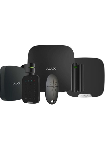 Hub Kit Kablosuz Alarm Seti Su Baskın Dedektörü Keypad Dış Siren Dahil Siyah