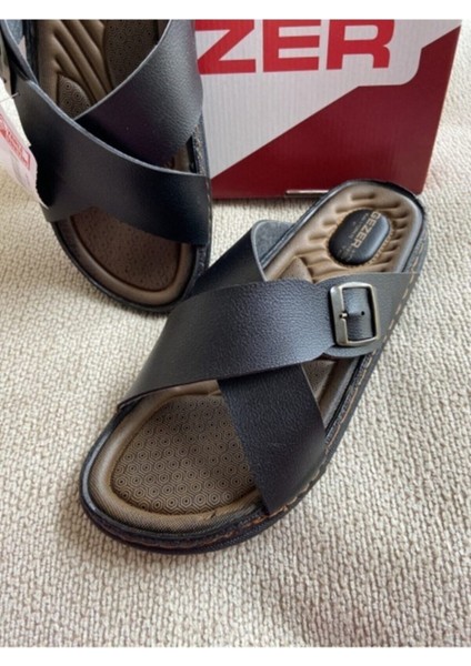 Erkek Ortopedik Rahat Taban Çapraz Ayarlanabilir Siyah Erkek Terliği fiyatları