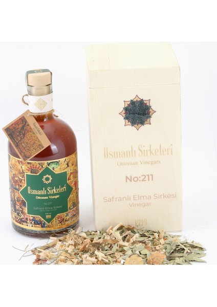 No :211 Safranlı Elma Sirkesi 500 ml
