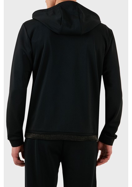 Modal Karışımlı Regular Fit Taş Detaylı Kapüşonlu Sweat Erkek Sweat 7M000304 AF13740 UC001