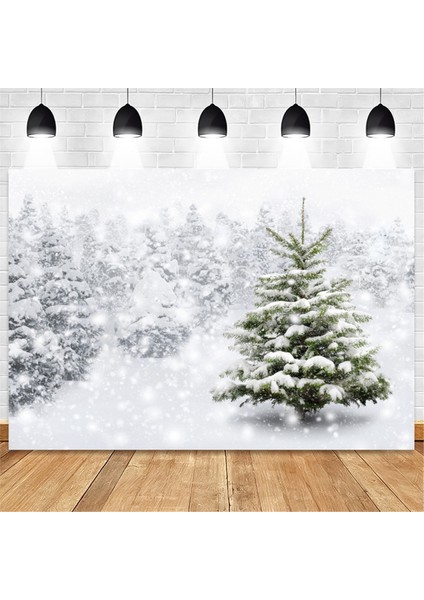 210X150CM Kış Kar Arkaplan Bezi Kar Tanesi Noel Ağacı Parıltı Beyaz Orman Partisi Fotoğrafçılığı Arkaplanları, A (Yurt Dışından) fiyatları