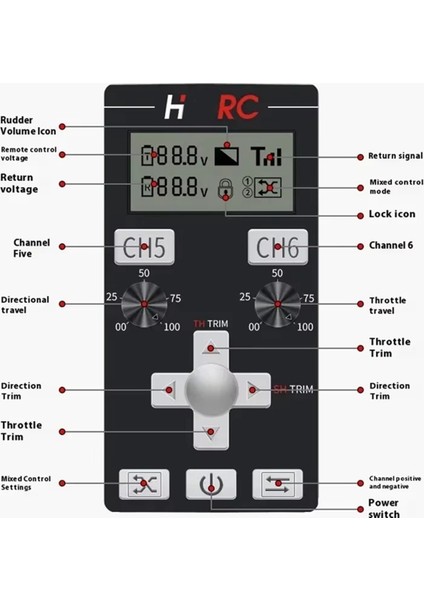 Ct-6b 8ch Verici Uzaktan Kumanda 2.4ghz Rc Verici F-08A 8 Kanal Pwm Alıcı Jiroskoplu Rc Araba Tekne Tankı Için (Yurt Dışından) indirimleri